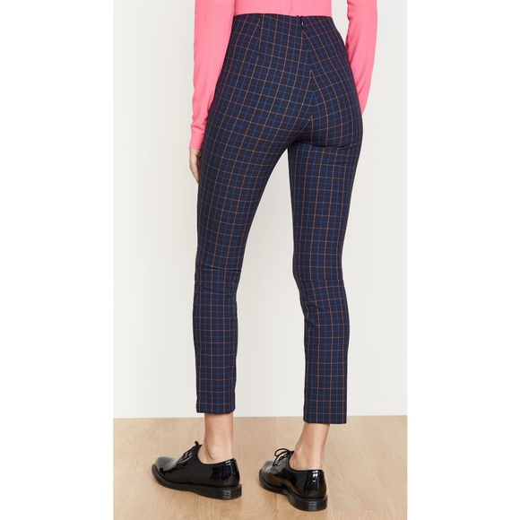 Rag & Bone Simone Plaid Pants Cropped Size 4 - Picture 4 of 16